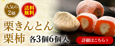 栗きんとん栗柿各3個6個入