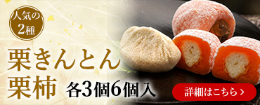 栗きんとん栗柿各3個6個入