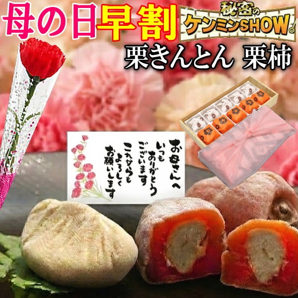 母の日 栗きんとん5個・栗柿5個入